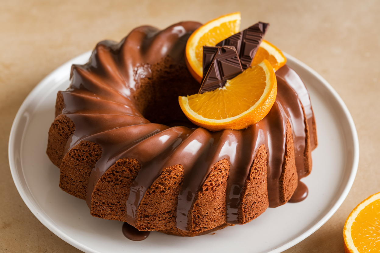 Bolo de Cenoura com Chocolate