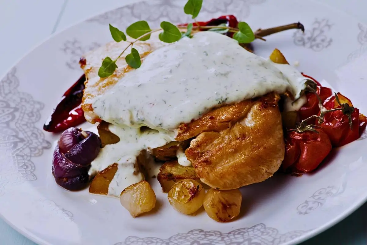 Frango com Gorgonzola na Air Fryer