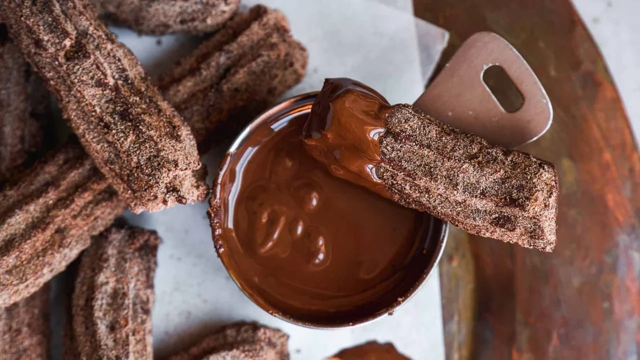 Churros de Chocolate na Air Fryer