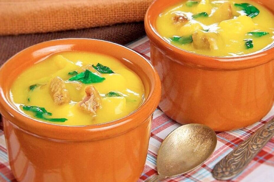 Sopa de Mandioquinha com Frango